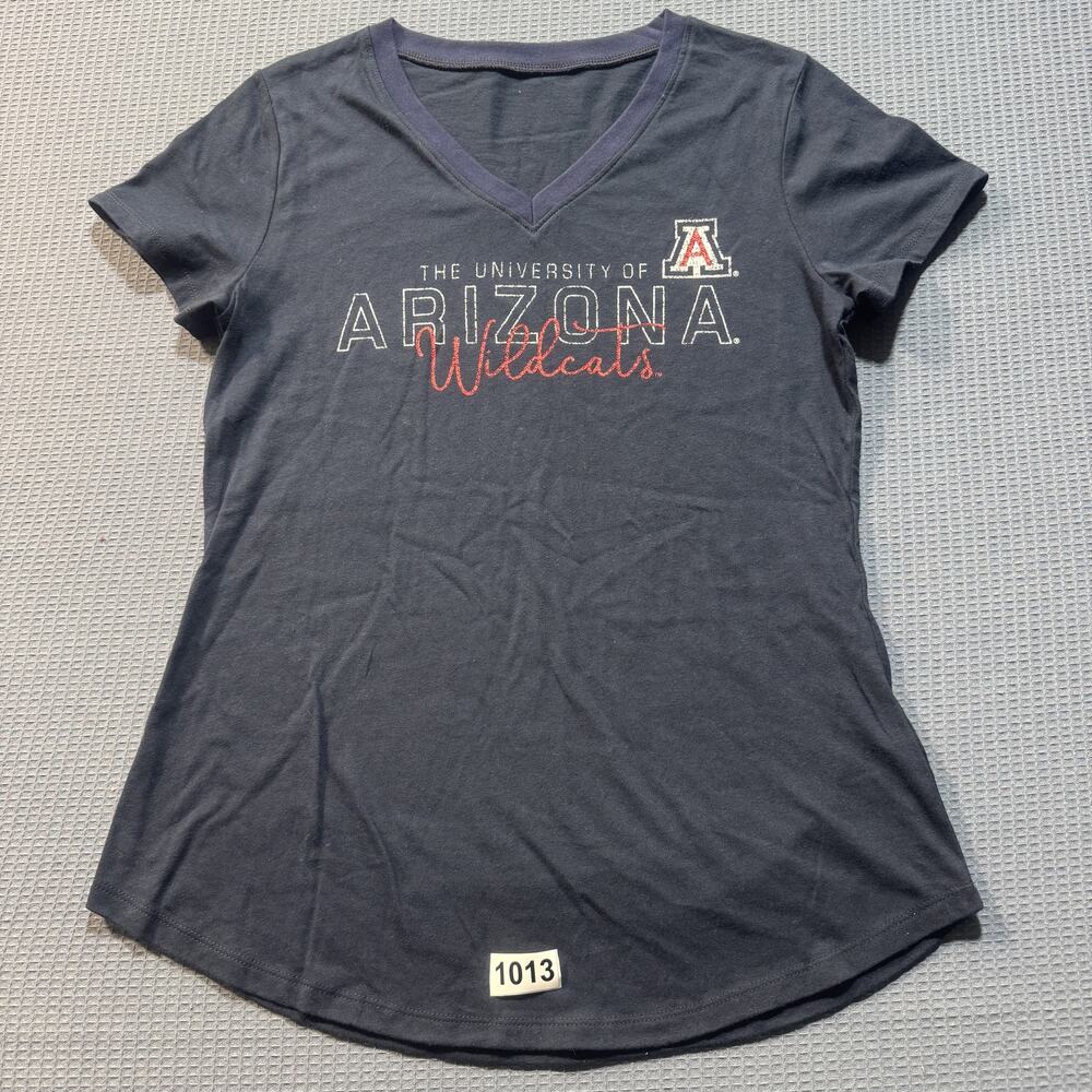 Arizona Wildcats Blue 84 Women's V-neck T-Shirt Women Sz M‎ Pre-Owned Excellent